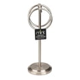 thumbnail image 3 of J&V TEXTILES Steel Towel Rack Holder Stand with 2 Hanging Rings for Bathroom Vanity Countertops - Space Saving Hand Towel Holder Brushed Satin Nickel, 3 of 4
