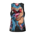 thumbnail image 6 of Sigee Blue Dinosaur for Men's Workout Tank Top, Athletic Gym Sleeveless Shirt - Quick Dry, Lightweight, Breathable XX-Large, 6 of 9