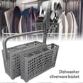 thumbnail image 3 of 2 In 1 Dishwasher Silverware Basket Flatware Home Grey Utensil Cutlery, 3 of 5