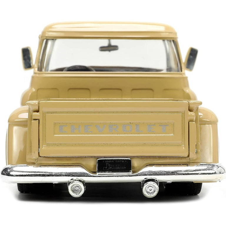 1955 Chevrolet Stepside Pickup Truck Tan w/White & Silver Flames w/Extra Wheels 1955 Chevrolet Stepside Pickup Truck Tan w/White & Silver Flames w/Extra Wheels