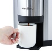 West Bend Commercial Large Capacity Coffee Urn, 42-Cup Coffee Maker, in Stainless Steel (57042)