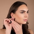 thumbnail image 4 of Pori Jewelers 14K Solid Gold Stud Earrings Ball Studs for Women, Rose Gold, 3 mm, 4 of 6