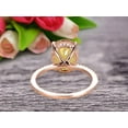 thumbnail image 2 of 1.75 Carat 8x6mm Oval Cut Champagne Diamond Moissanite Engagement Ring Bottom Diamond HALO Designed Bridal Ring Wedding Ring 10K Rose Gold Anniversary Gift, 2 of 6