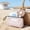 Pink#3, variant on Mesh Beach Bag for Swimming, Travel or Gym Breathable Large-Capacity Trapezoid Storage, Quick-Dry 100% Polyester, Portable Zipper Pouch, Multiple Colors, 21x13x10cm