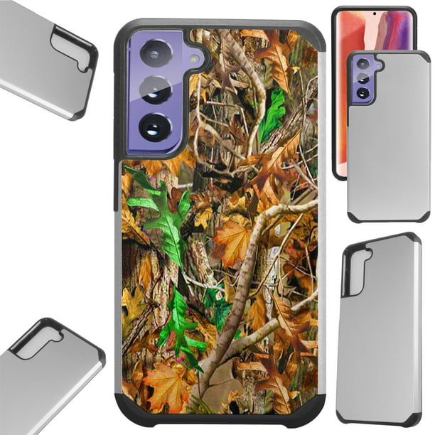 Compatible With Samsung Galaxy S21 5g Hybrid Fusion Guard Phone Case Cover Leaves Camouflage Walmart Com Walmart Com