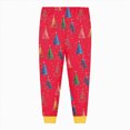 thumbnail image 5 of NOLDARESGirls Christmas Pajamas Toddler Boy Kids Holiday Jammies Set PJS Winter Sleepwear Children Clothes X104-Red, 5 of 5
