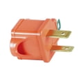 thumbnail image 2 of Hyper Tough 2-Pack Polarized Grounded Orange Indoor Adapter 125V / 15A / 1875W, 2 of 10