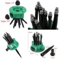 thumbnail image 2 of Garden Sprinkler 360 Degree Multi Head Adjustable Garden Irrigation Tool, 2 of 5