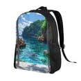 thumbnail image 2 of Haiem Tropical Paradise Window View Backpack - Stylish and Durable 15-inch Laptop Backpack with Waterproof Oxford Fabric, 2 of 8