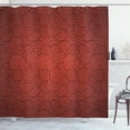 thumbnail image 1 of Ambesonne Abstract Shower Curtain, Spirals Chinese New Year, 69"Wx84"L, Vermilion, 1 of 3