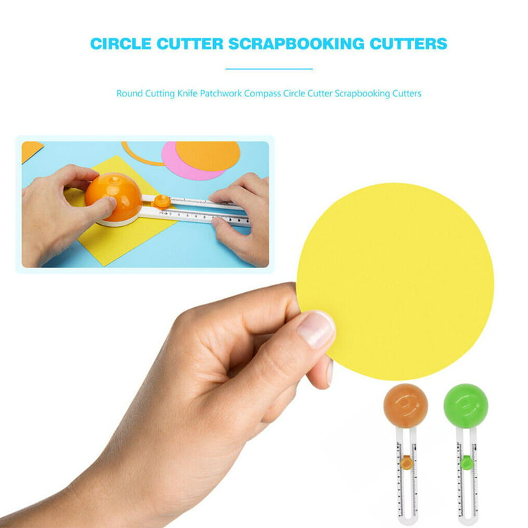 Circle Paper Cutter for Paper Crafts Patchwork Compass Circle Cutter Round  Cutting Card Scrapbooking Knife for DIY Crafts Cutter H2J0