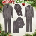 thumbnail image 7 of NMMUED Christmas Family Pajamas Matching Sets Christmas Vacation Pajamas Fall Pajamas Cute Christmas Pjs Satin Pajamas Christmas Pajamas for Family Long Sleeve Pajamas Gray XXL, 7 of 7