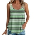 thumbnail image 2 of Puntoco Camisetas sin mangas ajustadas para mujer Camiseta sin mangas holgada informal de verano con cuello redondo y estampado a la moda para mujer, 2 of 5
