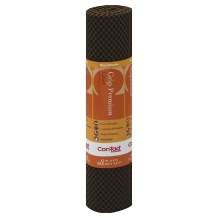 Con-Tact Brand Grip Premium Non-Adhesive Shelf Liner, Chocolate, 12
