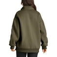 thumbnail image 4 of SHINE UP Sweatshirts for Women Oversized Fleece Hoodie Tops Fall Half Zip Turtleneck Long Sleeve Pullover, 4 of 8