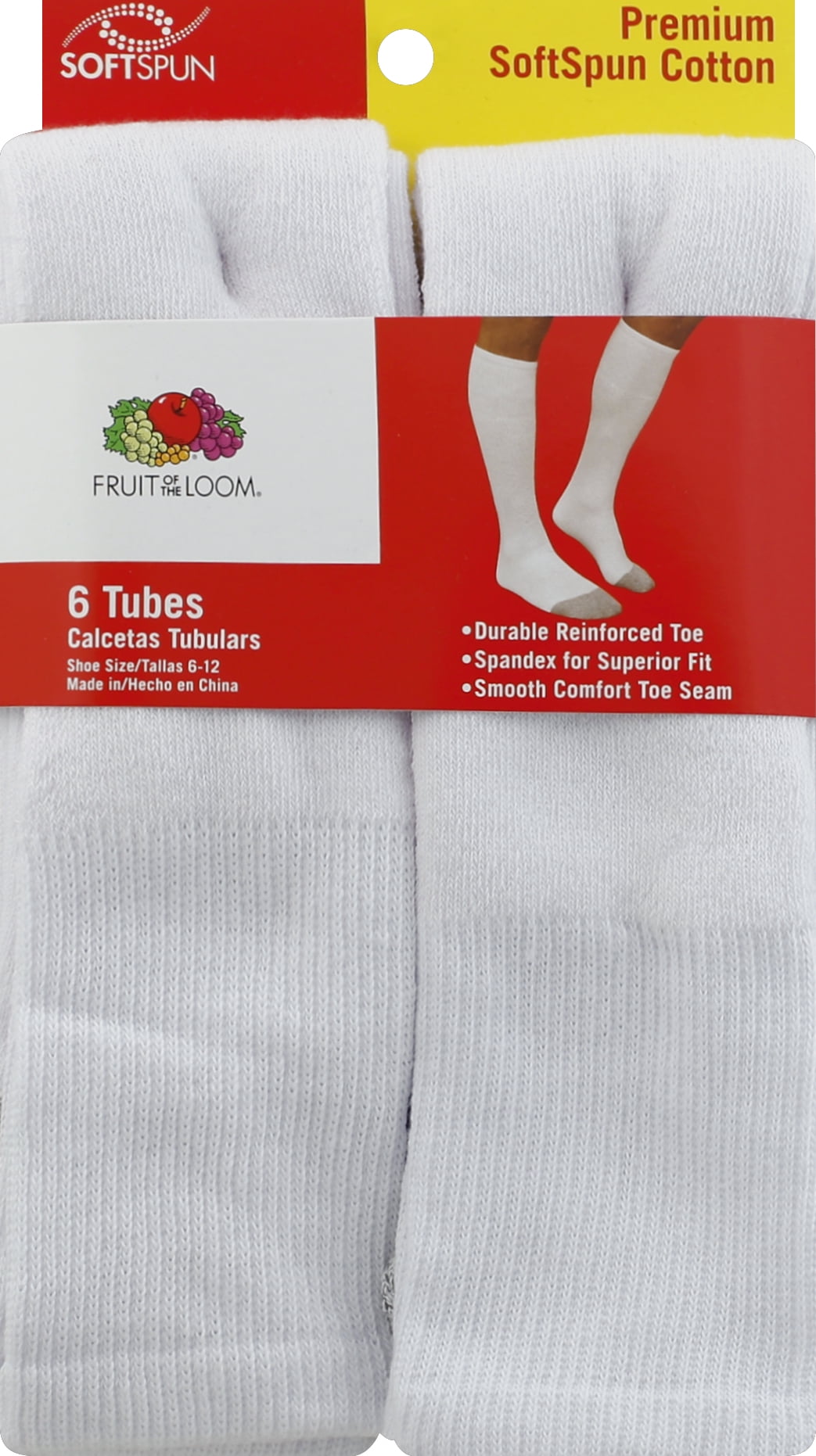 Fruit of the loom knee high socks Clearance