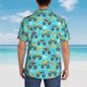 thumbnail image 4 of Fotbe Cartoon Monster Truck Camisa Hawaiana para Hombre Unisex – Camisa Casual de Verano con Botones de Manga Corta de Algodón y Lino,XX-Large, 4 of 7