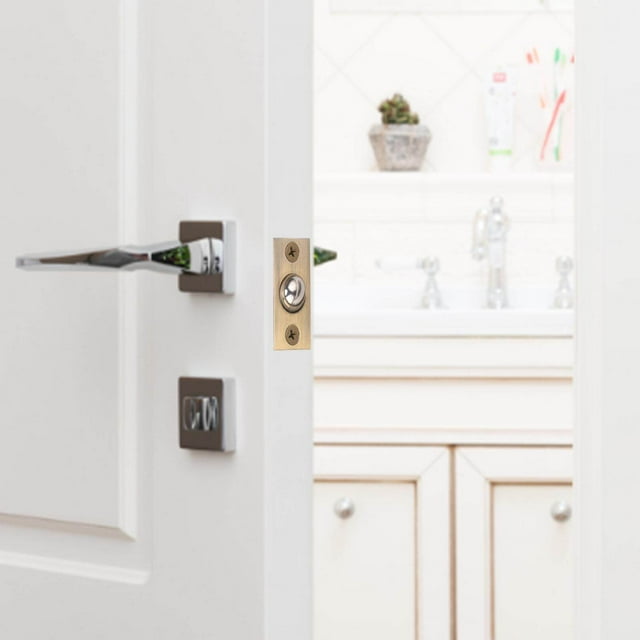 Attrape-porte à Bille Réglable Perles à Rouleau Verrouillage de Porte Placard Doré