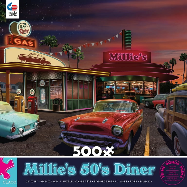 Ceaco - Land of the Free - Millie's 50's Diner - 500 Piece