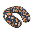 thumbnail image 2 of Disketp Gingerbread Delights Travel Pillow Memory Foam Neck Pillow Support Pillow for Camping, Sleeping Rest Cushion Airplane Pillow, 2 of 8