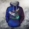 thumbnail image 1 of Sweat à Capuche Graphique Libellule Imprimé 3d pour Hommes Printemps Automne Pull Oversize Chandails en Molleton Sudadera Hombre pour Hommes, 1 of 5