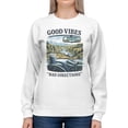 thumbnail image 2 of Exit 35 Art Graphic Women's White Sweatshirt, 2 of 3