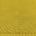 thumbnail image 1 of Ahgly Company Indoor Square Patterned Dark Golden Rod Brown Area Rugs, 7' Square, 1 of 6