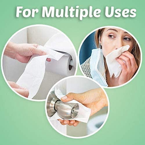 Paper Towels, Soft Degradable Highly Absorbent 3 Layer Paper, 10 Toilet Paper Regular Rolls for Home Office