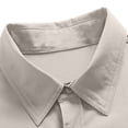 thumbnail image 6 of Men's Tactical Shirt, Long Sleeve Quick-Dry Work Shirt With Ventilation & Multi-Pockets, Outdoor Casual Tactical Clothing White XL, 6 of 9