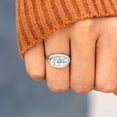 thumbnail image 2 of Womens Flower Ring Rhinestones Elegant Alloy Fashion Floral Design Jewelry Silver Gold Finish Perfect For Gold, 2 of 4
