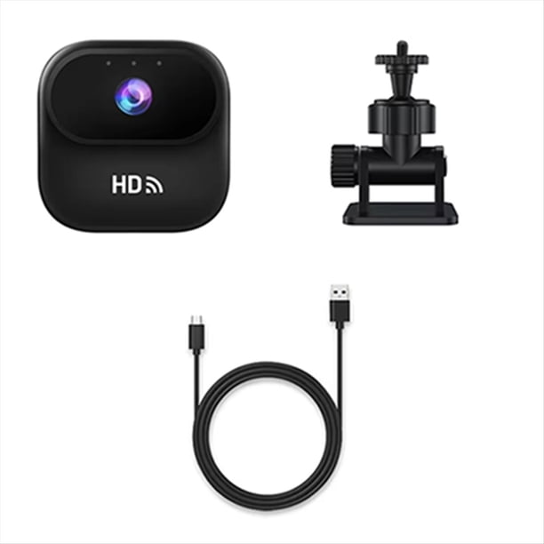 Cámara A8 1080P WiFi, Cámara de Seguridad Inteligente para el Hogar, Monitor, Videocámaras, Cámara de Videovigilancia con Seguimiento de Movimiento, Color Negro.