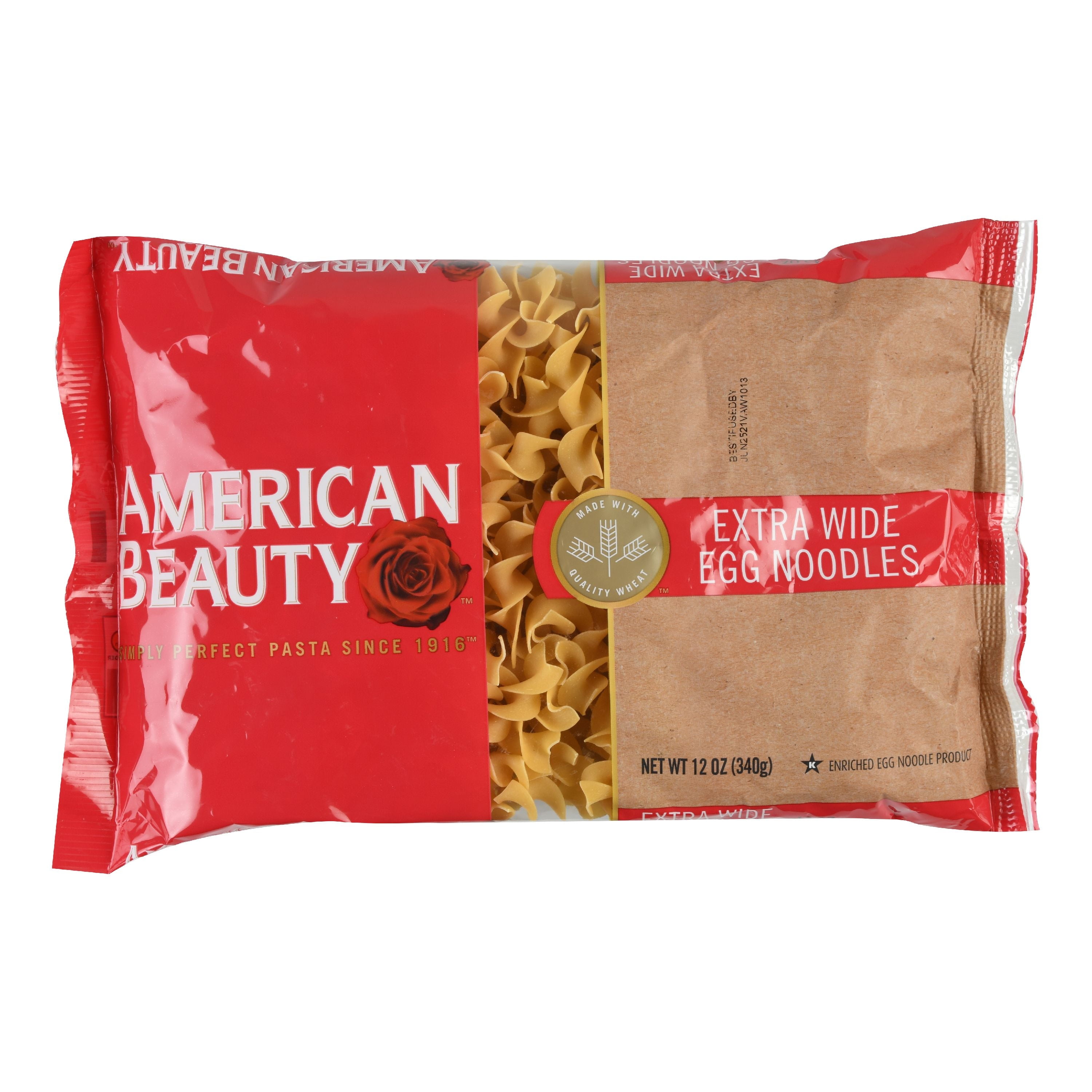 (2 pack) American Beauty Extra Wide Egg Noodle, 12-Pack (12 oz Each) – for Stroganoff, Soups & Casseroles