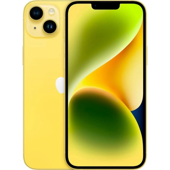 Restored Apple iPhone 14 Plus - Straight Talk / Tracfone - 128 GB Yellow (Refurbished)