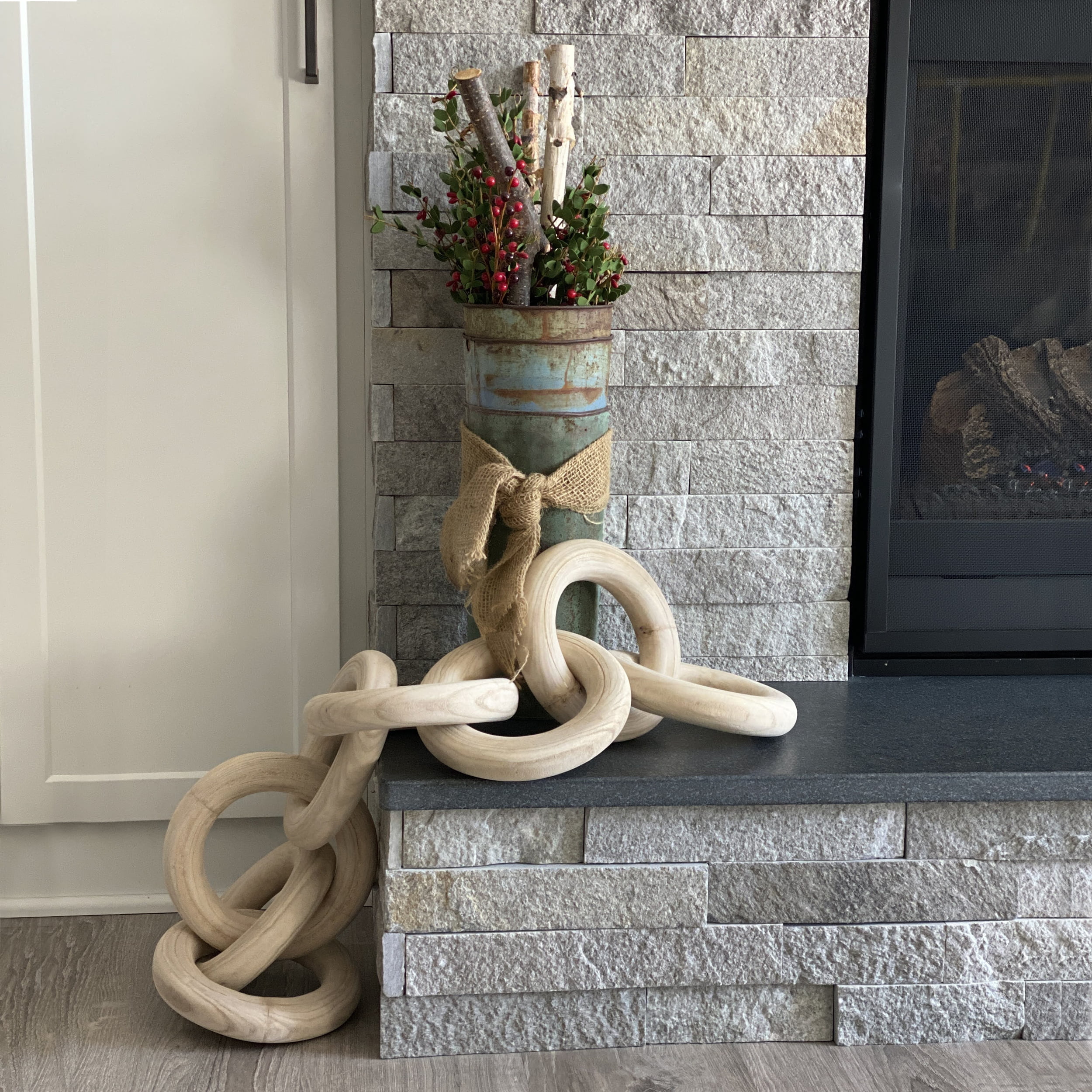 Pale Wood Chain (Large Link), Natural Decor