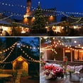 thumbnail image 5 of Yi Lighting, 50ft Outdoor String Lights with 50 Globe Bulbs Dimmable Weatherproof for Patio Garden Porch Yard Party, 5 of 8