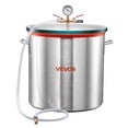 thumbnail image 1 of VEVOR 15 Gallon Vacuum Chamber, Aluminum Alloy, Vacuum Degassing Chamber with Tempered Glass Lid, Hose, Air Filter, for Resin Casting, Stabilizing Wood, 1 of 9