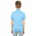 thumbnail image 2 of UltraClub 8210Y Youth Cool & Dry Polo Columbia Blue Small, 2 of 3