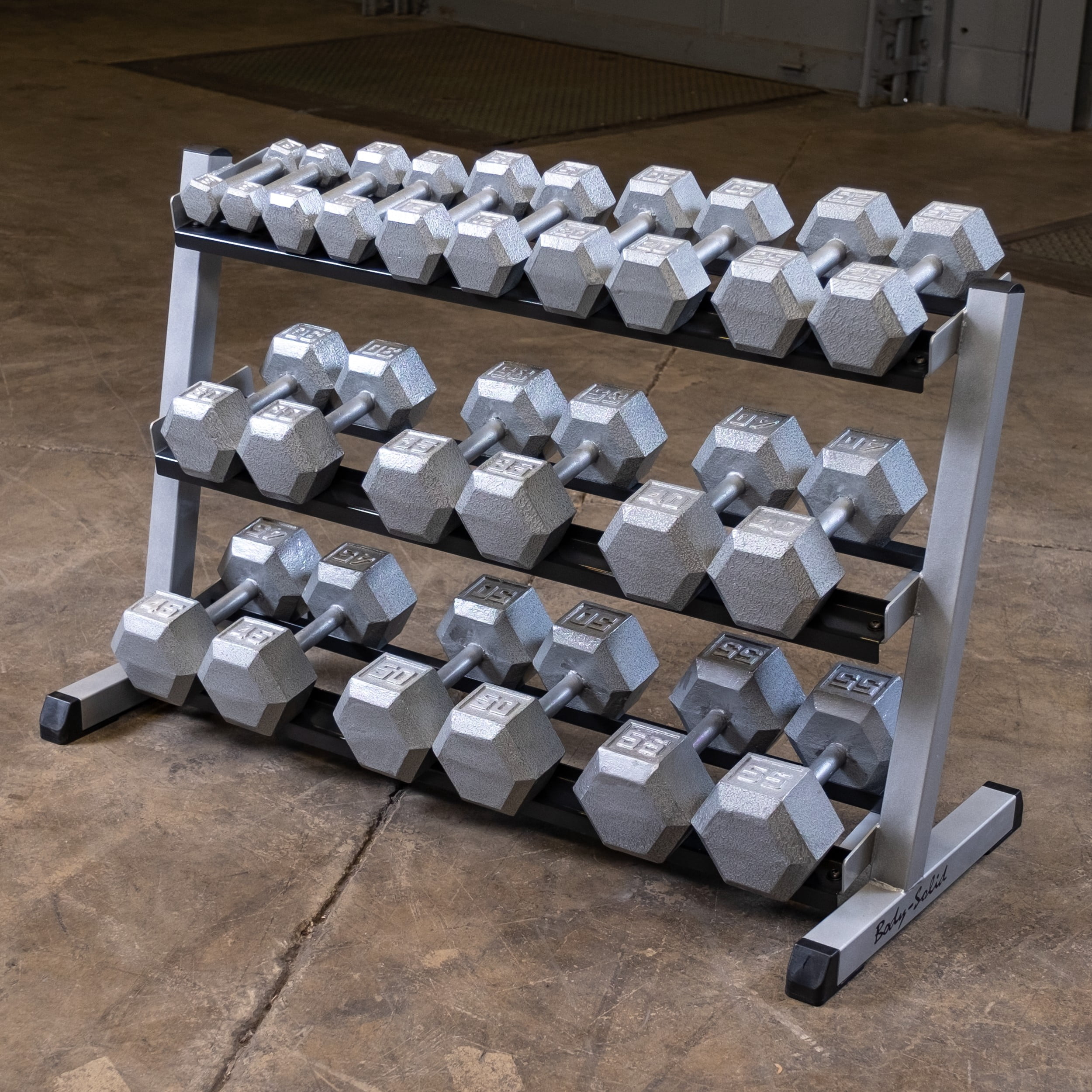 Body Solid - GDR48 3 Tier Horizontal 48" Dumbell Rack