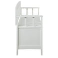 thumbnail image 4 of Riverbay Furniture Banc de Rangement en Bois Blanc, 4 of 7