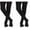 Black/Black, variant on Girls School Uniform Dance Ultra Soft Microfiber Tights 2 Pair Pack