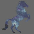 thumbnail image 2 of Junior's Lost Gods Galaxy Horse Silhouette  Graphic Tee Charcoal Small, 2 of 3