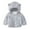 Gray, variant on 1-6Y Girls Boys Cute Bear Ears Hoodies Jacket Little Child Winter Warm Snowsuit