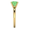 thumbnail image 3 of Solitaire Engagement Ring for Women - 2ct Simulated Green Diamond in 14K Yellow Gold Promise Ring, 3 of 6