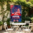 thumbnail image 6 of Leutsin Welcome 4th of July Garden Flags, 12 x 18 Inch Patriotic Double Sided Outdoor Hanging Flag, Memorial Day Independence Day American Stars and Stripes Love Heart Yard Outdoor Decoration, 6 of 7