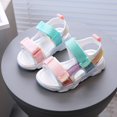 thumbnail image 3 of Kids Sports Sandals Girls Non-slip Color Block Open Toe Athletic Beach Water Shoes Sandals for Toddler Kids Girls Summer Hiking Outdoor, 3 of 9
