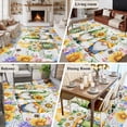 thumbnail image 5 of Sunflowers Area Rugs 5'x8', Washable Small Throw Rugs for Classroom Bedroom, Spring Flowers Gnomes Hydrangea Daisy Wood Indoor Outdoor Rug Non-Slip Low Pile Carpet Runner Reversible Floor Mats, 5 of 8