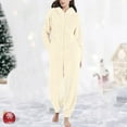 thumbnail image 4 of Mens Essentials Juebong Unisex Adult Bear Sleepwear Onesie Winter Pocket Loose Funny Thicken Pajamas, 4 of 4