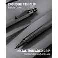 thumbnail image 2 of Four Candies 2PCS Metal Mechanical Pencils Set(0.5mm & 0.7 mm) with 6 Tubes (360PCS) HB Lead Refills, 3 Erasers,9 Eraser Refills, Black&Sliver, 2 of 7