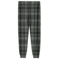 thumbnail image 6 of Cyglowse Men's Cute Pajamas Pants Plaid Printed Pants Drawstring Elastic Waist Pant Cuffed Home Sleep With Pockets Dark Gray M, 6 of 7
