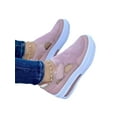 thumbnail image 4 of Ymiytan Women Casual Fashion Sneakers Platform Chunky Hollow Out Wide Width Summer Shoes Size 5-9, 4 of 5